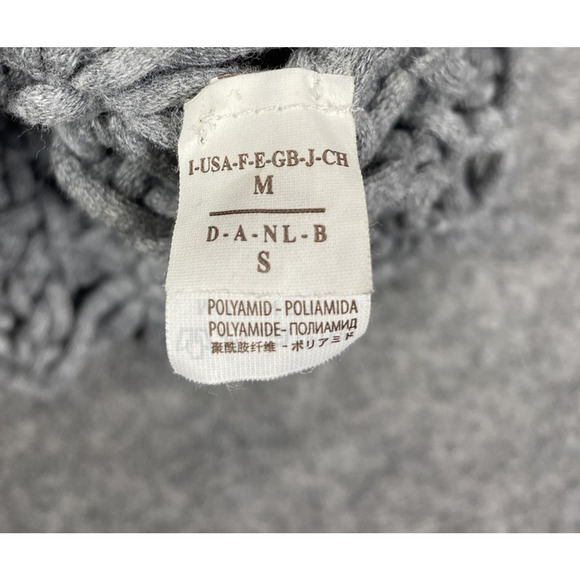 Brunello Cucinelli Sweater Womens Small Gray Open Knit Macrame Made in Italy - Picture 10 of 13